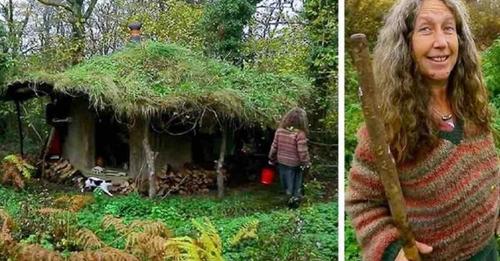 Une femme qui vit dans la forêt depuis plus de 20 ans a accepté de montrer sa maison