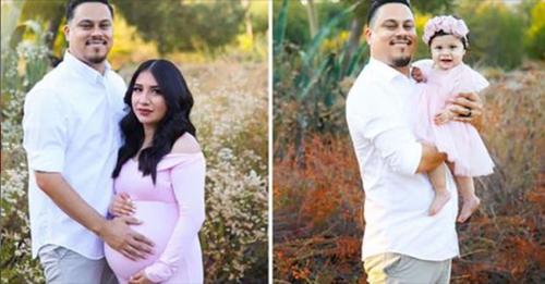 Un père rend hommage à sa femme tuée par une conductrice présumée en état d’ivresse en recréant une séance de photos de maternité avec sa fille