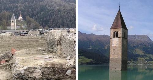 Le village italien englouti refait surface soixante-dix ans après une inondation volontaire