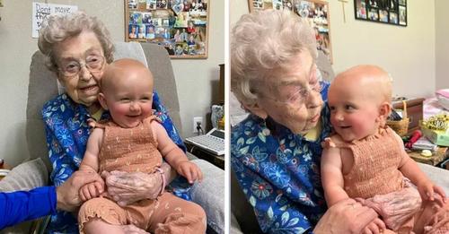 Grand-mère a 100 ans le même jour que le premier anniversaire de son arrière-petit-fils – nous fêtons ce jour ensemble